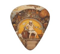 RRKDOY Ship Gang Leader Printing Guitar plectrum 12 pieces with three thickness plectrum combinations suitable for bass and ukulele