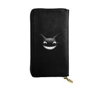 RRKDOY Silly Laughing Bat Picture Women's leather long handheld wallet large capacity credit card zipper bag