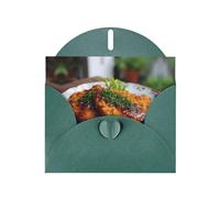 RRKDOY Stylish Delicious Chicken Fried Steak Printed Greeting Card With Pearl Paper For Various Occasions