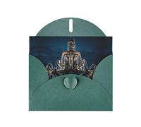 RRKDOY Stylish Gorgeous Fountain Printed Greeting Card With Pearl Paper For Various Occasions