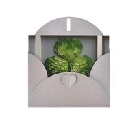 RRKDOY Stylish Origami Clover Printed Greeting Card With Pearl Paper For Various Occasions