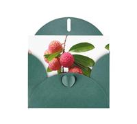 RRKDOY Stylish Sweet Lychee Printed Greeting Card With Pearl Paper For Various Occasions