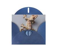 RRKDOY Stylish Tiger Climbing The Wall Printed Greeting Card With Pearl Paper For Various Occasions