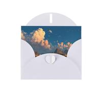 RRKDOY Stylish Village On The Prairie Printed Greeting Card With Pearl Paper For Various Occasions