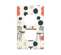 RRKDOY The beauty of circles Picture Dual socket wall panel household power cover durable for decorative sockets and switches