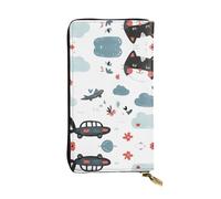 RRKDOY The cartoon phenomenon Picture Women's leather long handheld wallet large capacity credit card zipper bag