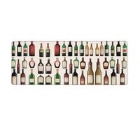 RRKDOY Various Bottles Pattern Gaming Mouse pad XXL Large Mouse Mat Long Extended Mouse Pad Desk Mat Non-Slip Rubber Mice Pads Stitched Edges Thin Pad 31.5 x 11.8 x 0.12 in