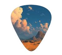 RRKDOY Village on the prairie Printing Guitar plectrum 12 pieces with three thickness plectrum combinations suitable for bass and ukulele