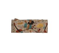 RRKDOY Woman playing guitar Textile Prints Baby bow headband, elastic headband, soft hair accessories suitable for newborns, children, young children and girls