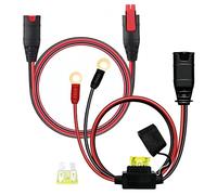 RRKJYXGC GC004 + GC002 X-Connect Fit for Noco Battery Charger Accessories,M6(1/4in) Eyelet Terminal Accessory for Genius Smart Battery Chargers Extension Cable
