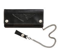RRL by Ralph Lauren Leather Chain Wallet - Black One Size One Size