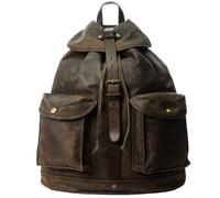 RRL by Ralph Lauren Leather Rucksack - Black/Brown One Size One Size