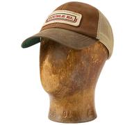 RRL by Ralph Lauren Logo-Patch Suede Trucker Cap - Beech O/S O/S