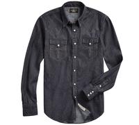 RRL by Ralph Lauren Slim Fit Denim Western Shirt - Rinse M M