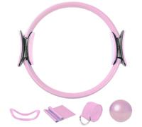 Rrlihjgu 5 Piece Set of Pilates Rings, Yoga Ball, Resistance Bands, Pilates Ring and Ball Set, Non-Slip Socks, Fitness Accessories, Pilates Home, Pilates Equipment