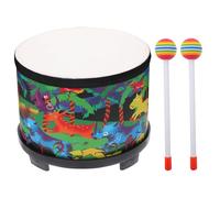 Rrlihjgu 8 Inch Carnival Percussion Instrument - Wooden Drum for Babies Preschool Floor with 2 Mallets for Christmas