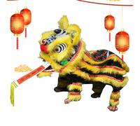Rrlihjgu Asian Style Doll, Lion Dance Traditional Chinese Puppet with Thread and Stick, Handmade Craft Toy for Parties, Home Entertainment, Art, Local Theatre Performances