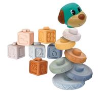 Rrlihjgu Balance Stacking Block Set, Stacking Toys - Colourful Animal Shaped Sensory Toys, Multi-Functional Educational Learning Committee for Construction Table