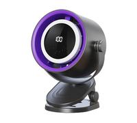 Rrlihjgu Bedroom Bladeless Fan - Portable Desk Fan | Portable Power Tool with Night Ambient Light, USB and Clamp for Desk, Home, Kitchen and Bedroom