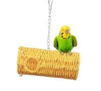 Rrlihjgu Bird Swing, Cuddly Cave for Birds, Hanging Tunnel Accessories for Bird Cages and Toys for Hamsters, Budgies, Cockatiels, Love Birds & Conure