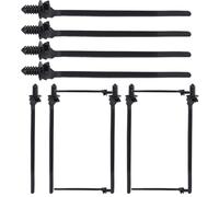 Rrlihjgu Cable Ties for Car - Pack of 100 Push Mount Fasteners | Adjustable Reusable for Car Home Organisation