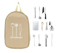 Rrlihjgu Camping Kitchen Utensils - Camping Kitchen Tongs, Portable Equipment for Hiking Trekking Barbecue Picnic