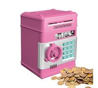 Rrlihjgu Cash Machine for, Automatic Banknote Bank,Electronic Money Bank with Password Lock | Large Coin Counting Bank Toy