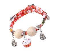 Rrlihjgu Cat Collar, Cedar Bead Necklace Cat Charm, Pet Neck Decoration Small Medium Large Daily Wear Living Room Walk Garden Photography