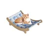 Rrlihjgu Cat Corner | Cooling Washable Cat Bed | Pet Hammocks Ideal for Use in Floor, Outdoor, Bedroom, Balcony, Apartment, Living Room, Indoor and Travel for the