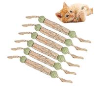 Rrlihjgu Cat Toys With Catnip,Catnip Interactive Toy - Interactive Scratcher Teaser Wand Sticks 6X For Play Hunting Scratching Chewing Active Fun Exercise