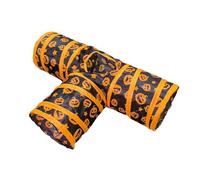 Rrlihjgu Cat Tunnel, Kitten Tunnel - Foldable Pet Tube Toys with Peep Hole - Pumpkin Pattern Cat Cave for Indoor Exercise