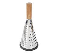 Rrlihjgu Cheese Grater with Handle - 8" Stainless Steel Grater with Cone, Professional Box Grater, Stainless Steel with 3 Sides, Ideal for Parmesan, Vegetables, Ginger