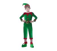 Rrlihjgu Christmas Child Costume, Santa Help Costumes for | Boy Party Costume for Role Play Family Meeting Festive Event