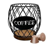 Rrlihjgu Coffee Storage Basket, Metal Container Kitchen Accessories | Coffee Holder Basket | For Kitchen Pantry Country House Residence Office Cafe Hotel