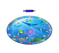 Rrlihjgu Cooling Mat for Dogs, Anti-Claw Cooling Water Mat for Cats 100 x 100 cm - Inflatable Ice Cushion with Interactive Pump for Outdoor Heat, Garden, Home, Bedroom