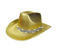 Rrlihjgu COSPLAY COWBOY Hat, Sense Hat,Disco Costume Cosplay Costume Outfit Bling - Classic Role Play Cowboy Cowgirl Hat for Halloween Performance Role Play Stage