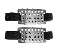 Rrlihjgu Crampons Half Overshoes, Crampons Non-Slip Ice Cleats - Shoes Boots Cleats for Winter Walking, Snow Crampons with Adjustable Straps, Non-Slip Cleats for