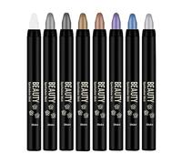 Rrlihjgu Cream Eyeshadow Stick, Eyeshadow Stick - 8 Glitter Eyeshadow Pencils - Long Lasting Eyeshadow Stick, Stain Resistant, Shimmer Cream,