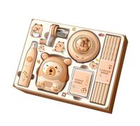 Rrlihjgu Cute School Supplies Kit with Animal Pencil Sharpener, School Supplies, Electric Eraser Pencils for Students