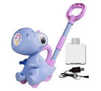 Rrlihjgu Dinosaur Bubble Machine, Dinosaur Bubble Maker, Automatic Bubble Maker with LED Light, 10 Holes, Garden Entertainment, Dinosaur Backyard Toys for