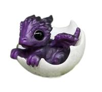 Rrlihjgu Dinosaur Sculpture,Dinosaur Statue, Small Dinosaur Sculpture in Eggshell, Creative Resin Art Dragon Figure for Kids Room, Bookshelves, Study,