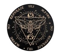 Rrlihjgu Divination Board Dowsing Wooden Decision Board with Letters for Messages, Ouija Board Game Divination for Beginners & Friends