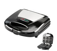 Rrlihjgu Donut Machine, 6 Holes Non-Stick Baking Appliance | Mini Crepe Maker 750W, For Kitchen, Breakfast, Dessert, and Pancakes