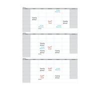 Rrlihjgu Dry Erase Calendar, Large Weekly Plan Calendar Including Whiteboard Marker - School Material Wall Planner for Study Office Classroom Door