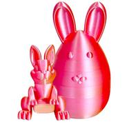 Rrlihjgu Easter Eggs Centerpiece, Bunny Egg Toy,Colorful Animals Table Decoration - Cute Bunny Statue Easter Decorations for Fireplace, Wall, Desk