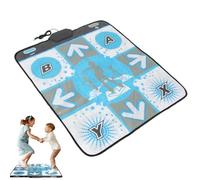 Rrlihjgu Electronic Dance Mat, Electric Dance Mat, Dance Floor Mat Electronics Pad with Touch Pad Four Way, Floor Mat Foldable Dance Challenge Mat for Workers