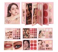 Rrlihjgu Eyeshadow Palette,5-Layer Book-Style Cosmetics Kit - Makeup Palette Set | for Women Girls Beginners Daily Routine Wedding Party Practice