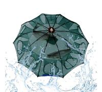 Rrlihjgu Folding Fishing Nets, Casting Nets for Bait Fish - Folding Crab Trap 4/10/16 Holes, Portable Fishing Net, Fishing Accessories for Cod, Eels,