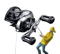 Rrlihjgu Freshwater Fishing Reels | Reel, Gear Ratio 6.3 1 Powerful Dredging System for Freshwater and Saltwater Fishing - Pike Salmon Grouper