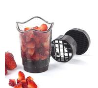 Rrlihjgu Fruit Slicer Cup - Detachable Fruit Slicer - Kitchen Utensil for Cutting Grapes and Carrots, Accessory for Slicing Eggs, Cucumbers and Salad